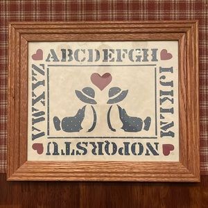 Primitive alphabet picture